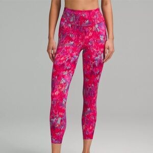 Lululemon‎ Leggings Fast And Free HR Tight Pockets Pink Size 2
